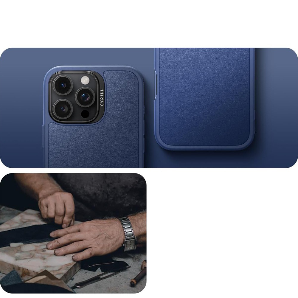 Etui Spigen Cyrill Kajuk Mag MagSafe do Apple iPhone 16 Pro, granatowe